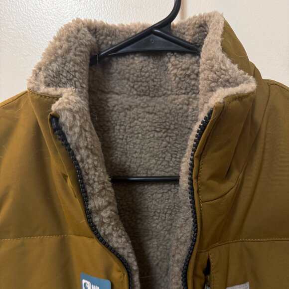 Women's Carhartt Reversible Relaxed Fit Vest NWT - Oak Brown - Picture 6 of 7